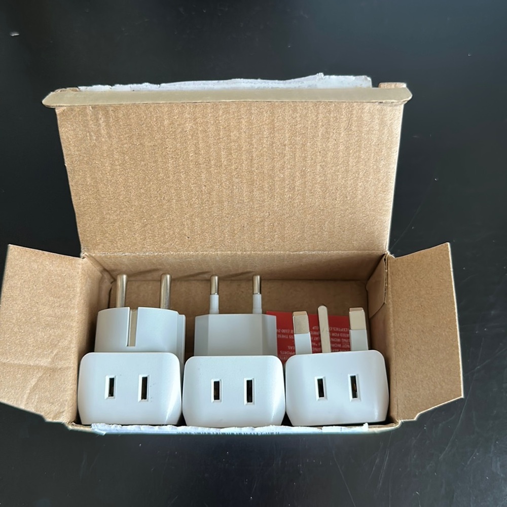 [2 for $20] Outlet Adapters type C, G, & E/F